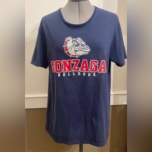 Gonzaga University Bulldogs Short Sleeve Graphic T-Shirt Size Large Women’s Blue